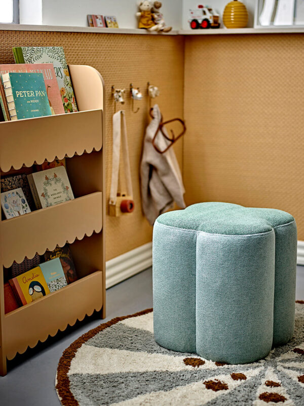 Zöld textil puff Bloomingville