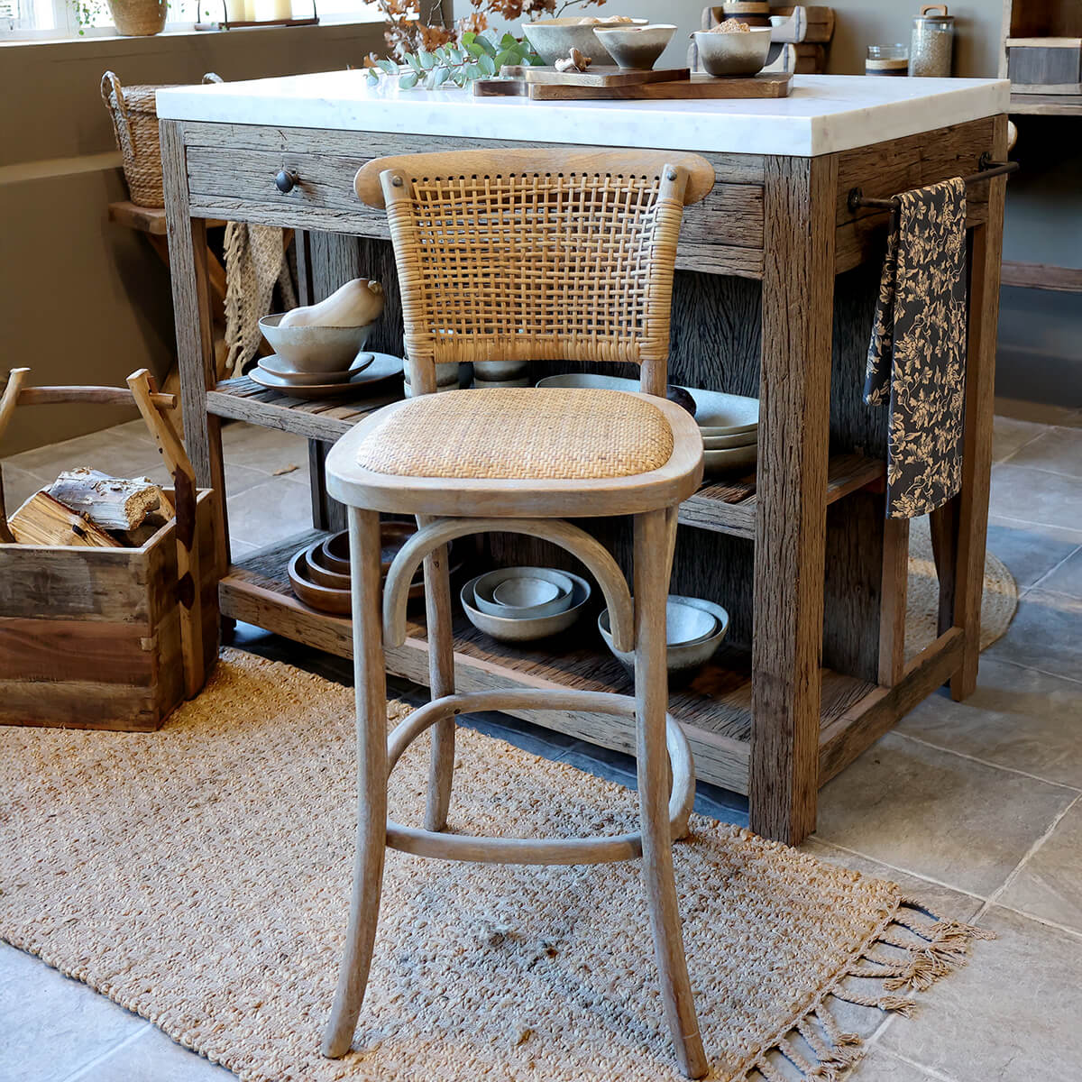 Bárszék rattan üléssel - Image 3