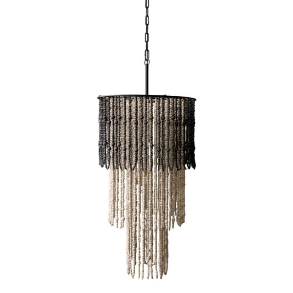 Csillár fa gyöngyökkel