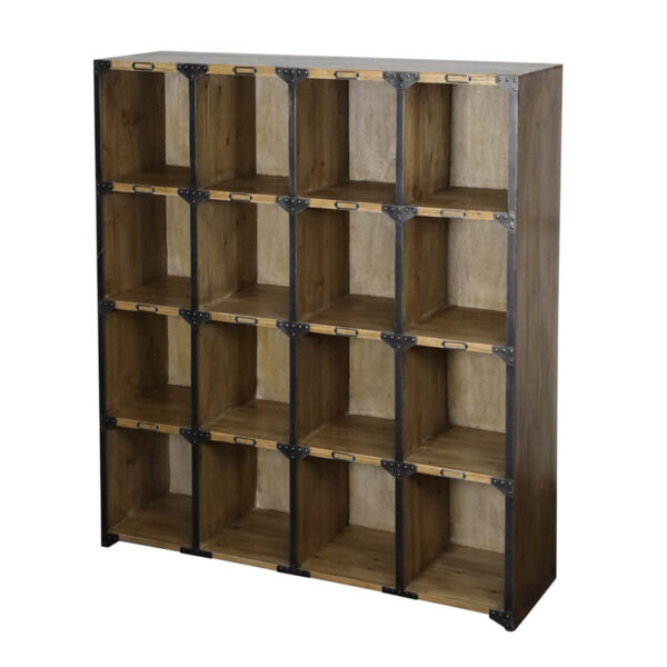 Polcos szekrény 16 rekesszel