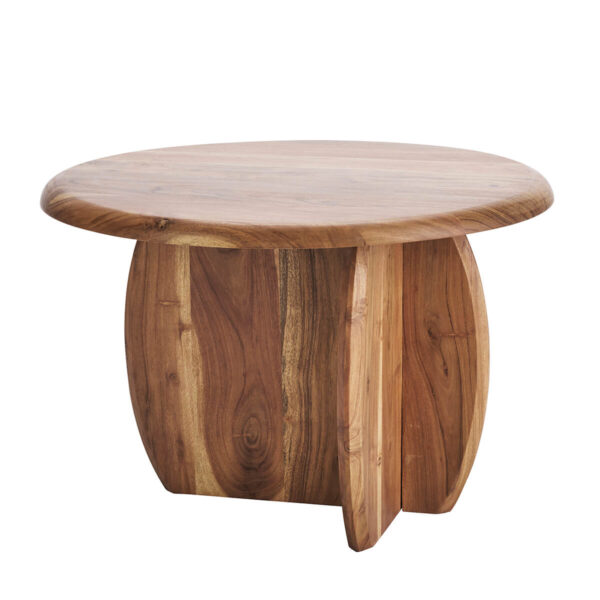 Köralakú akácfa dohányzóasztal