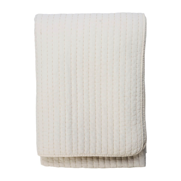 Steppelt pamut ágytakaró - elefántcsontszín