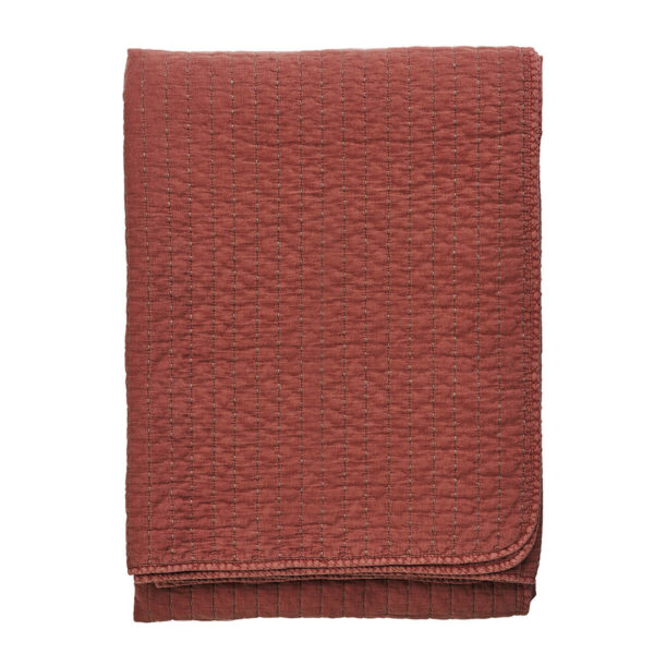 Steppelt pamut ágytakaró - téglavörös
