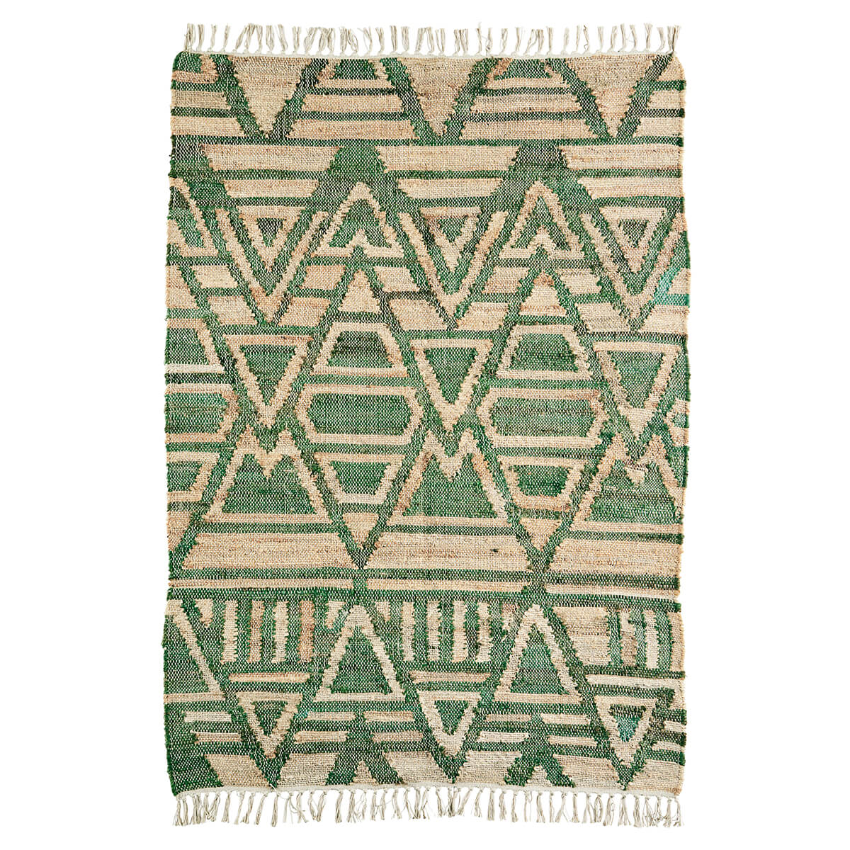 Zöld juta szőnyeg 120 x 180 cm