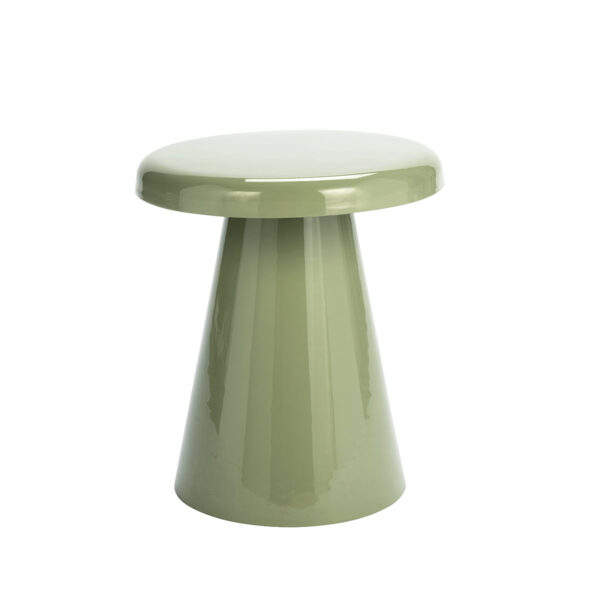 Világoszöld zománcozott kisasztal