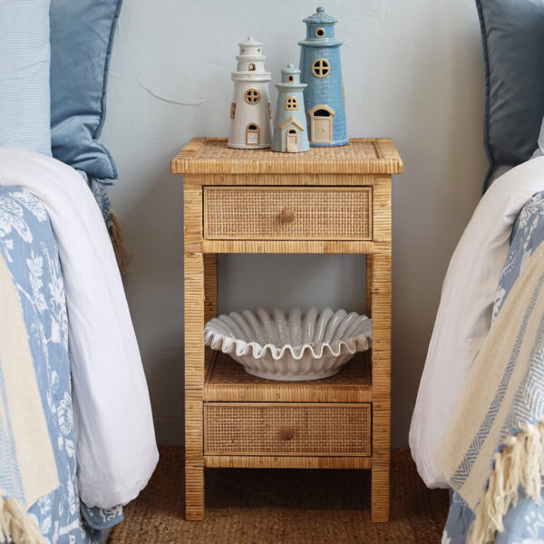 Éjjeli szekrény 2 fiókkal és polccal