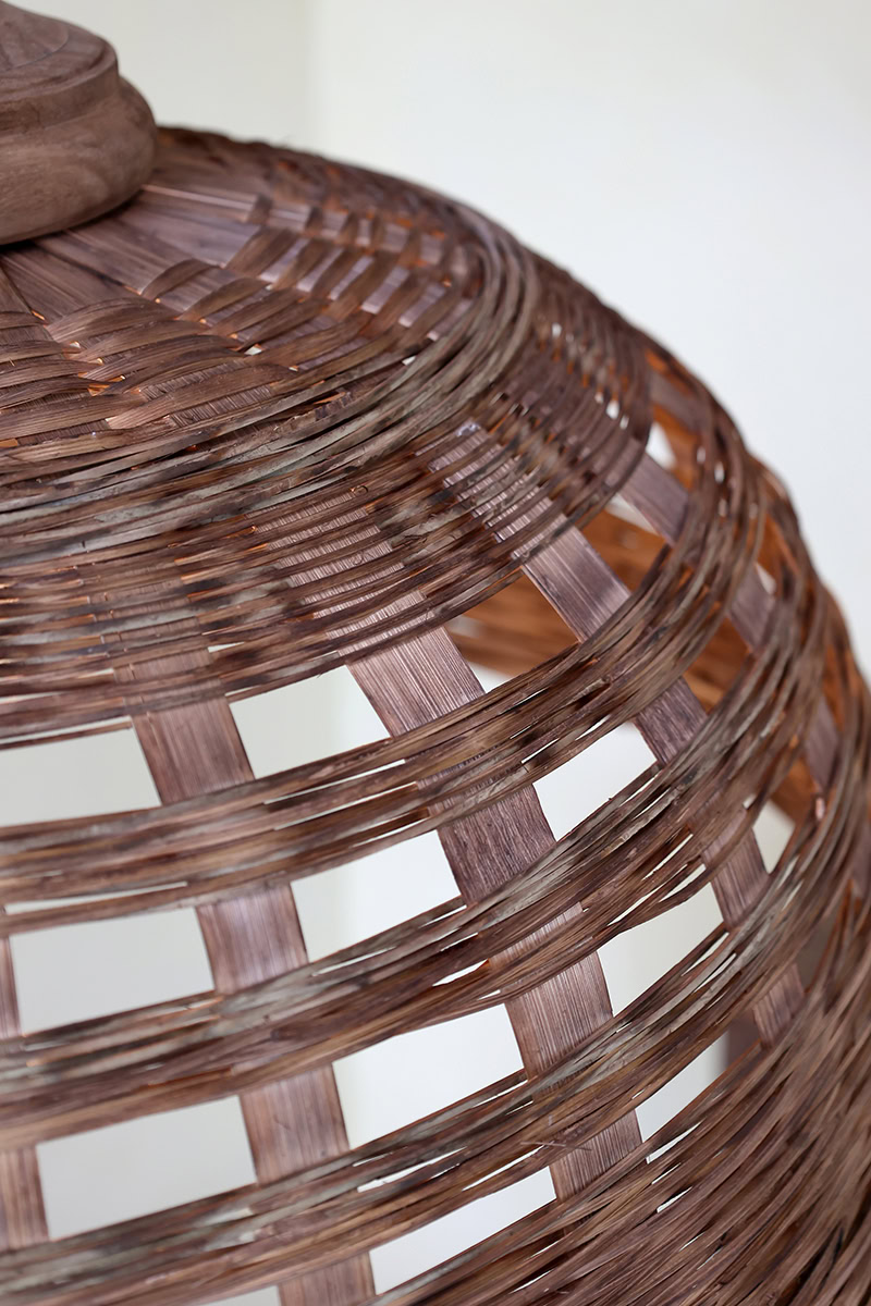 Fonott rattan mennyezeti lámpa