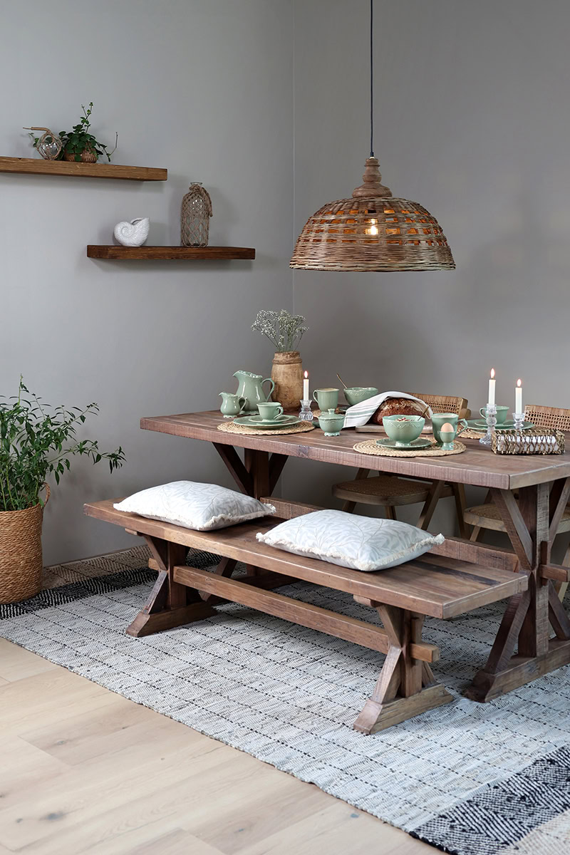 Fonott rattan mennyezeti lámpa