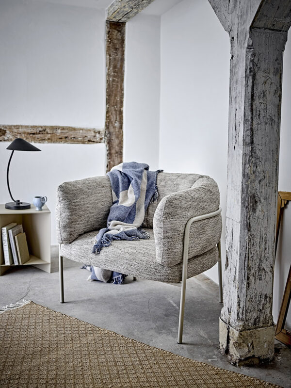 Karel szürke lounge fotel