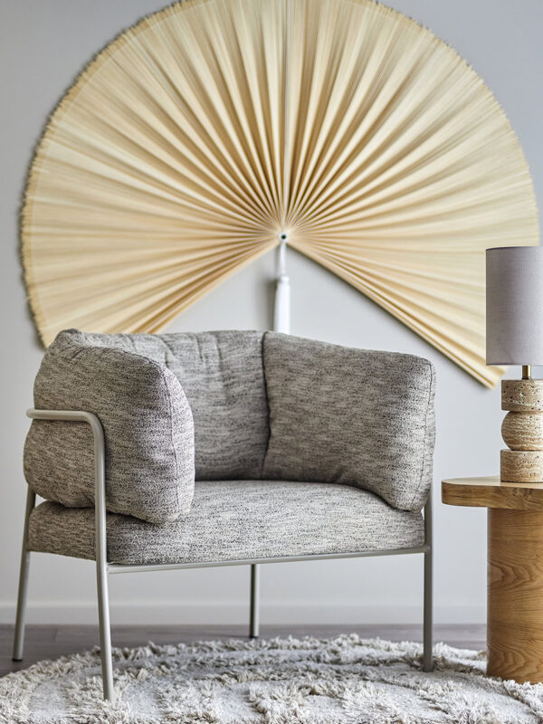 Karel szürke lounge fotel