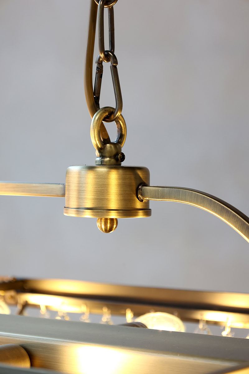 Versailles csillár csepp alakú üvegprizmákkal